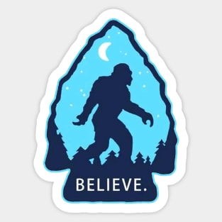 Bigfoot Believe Sticker